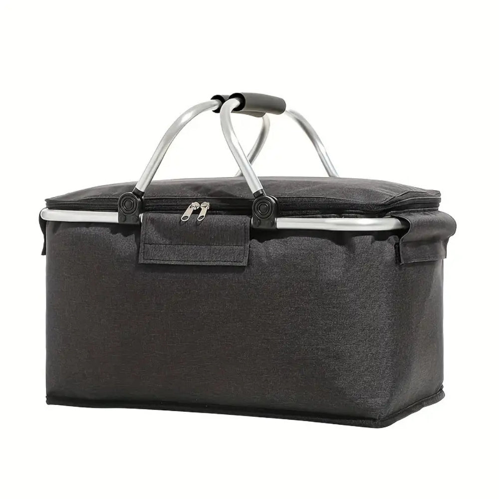 Collapsible Waterproof Picnic Basket with Leakproof Lining