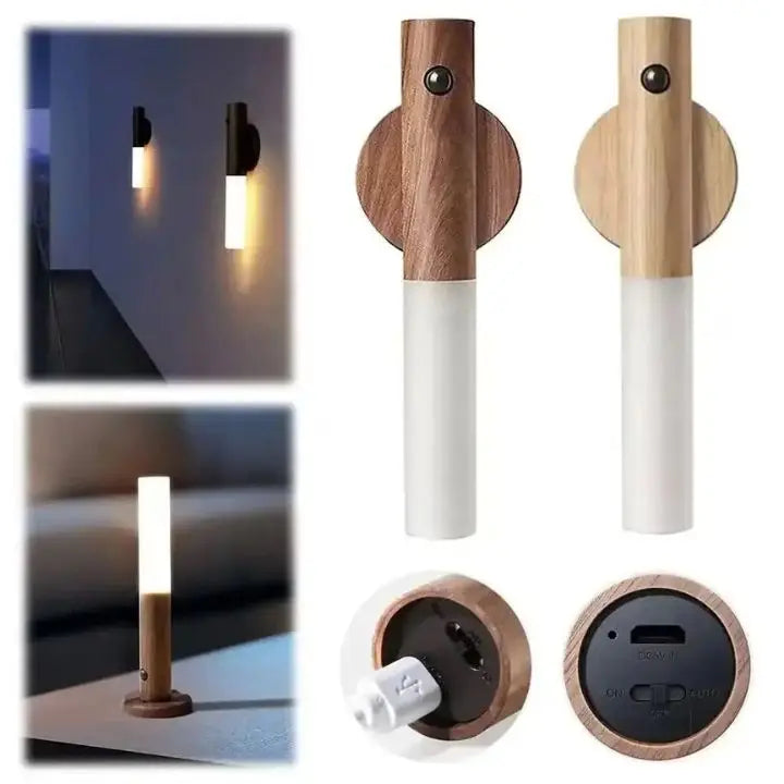 Portable LED Motion Sensor Night Light with USB Recharge