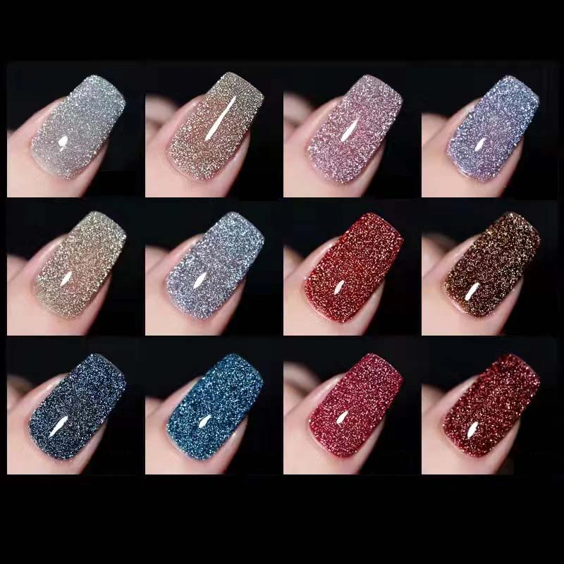 Glitter Diamond Gel Nail Polish 8ml - Long-Lasting Shine