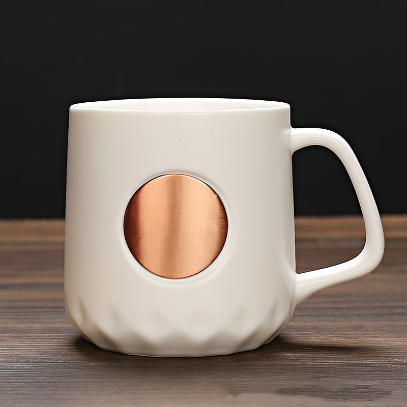 Ceramic Bronze Coffee Mug - Versatile Hot Beverage Cup