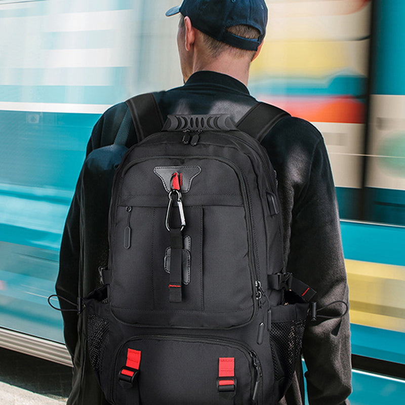 Large Capacity Waterproof Laptop Backpack with USB Charging Port