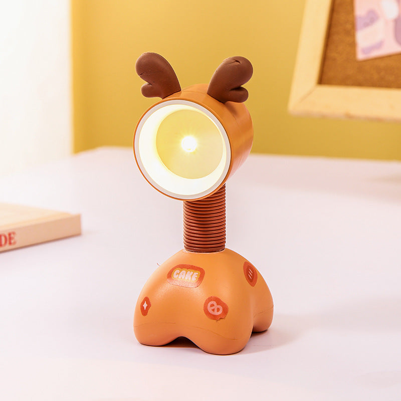 Adorable LED Desk Lamp with Adjustable Angle - Dog or Deer Design