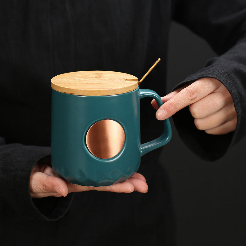 Ceramic Bronze Coffee Mug - Versatile Hot Beverage Cup