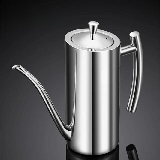 Stainless Steel Oil Dispenser with Precision Spout