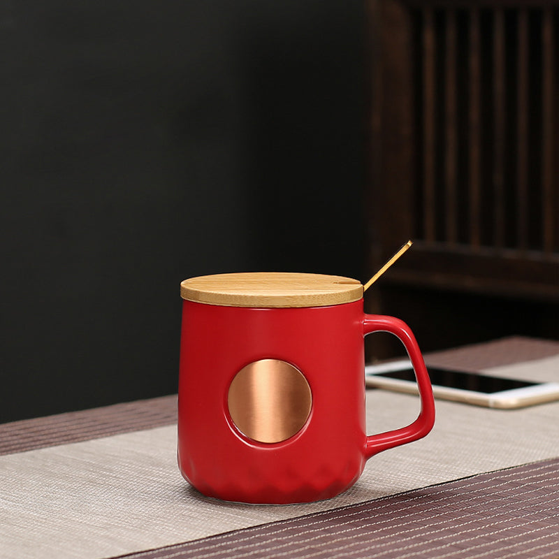 Ceramic Bronze Coffee Mug - Versatile Hot Beverage Cup