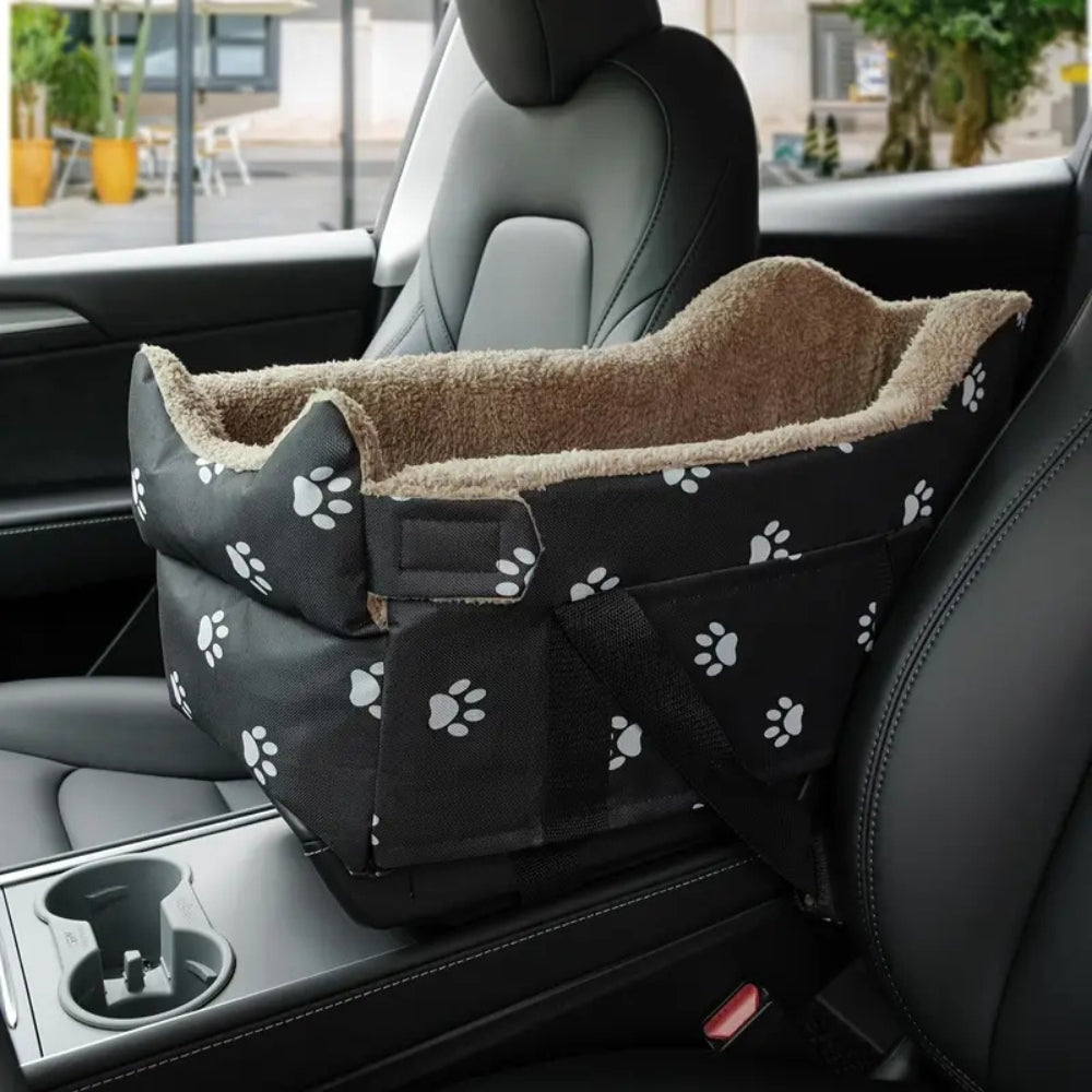 Portable Oxford Travel Pet Bed with Safety Straps for Small Dogs and Cats