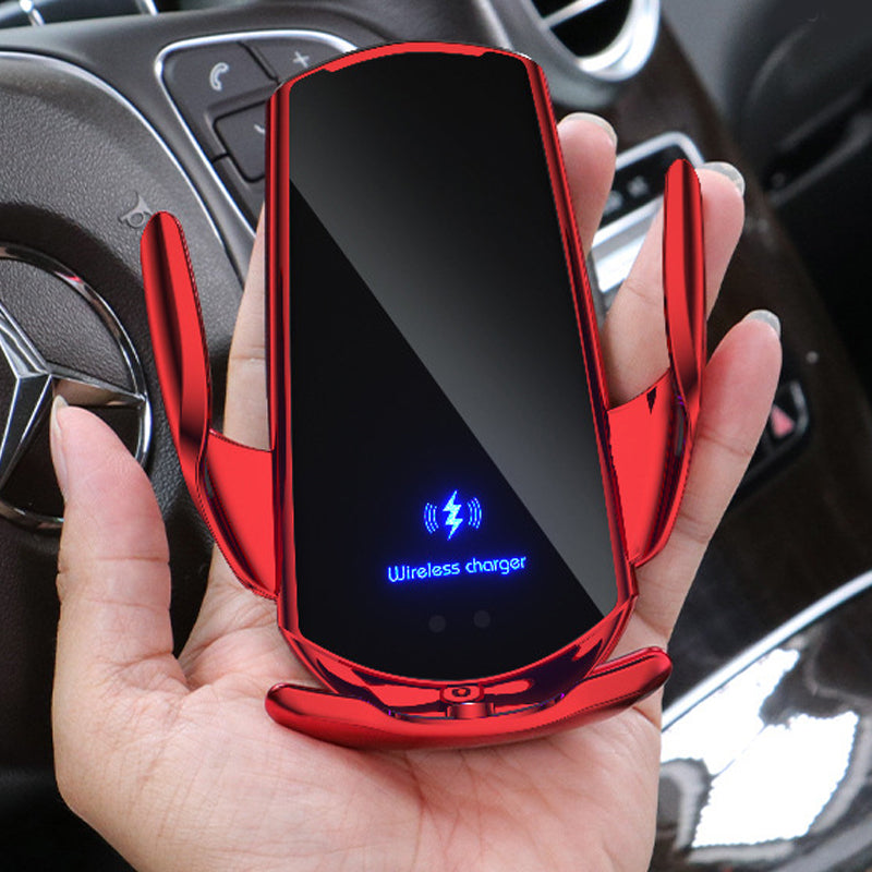 Wireless Car Charger Mount with Automatic Clamp and One-Handed Operation