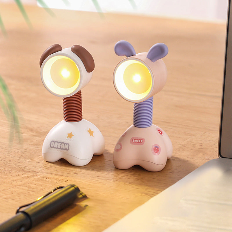 Adorable LED Desk Lamp with Adjustable Angle - Dog or Deer Design