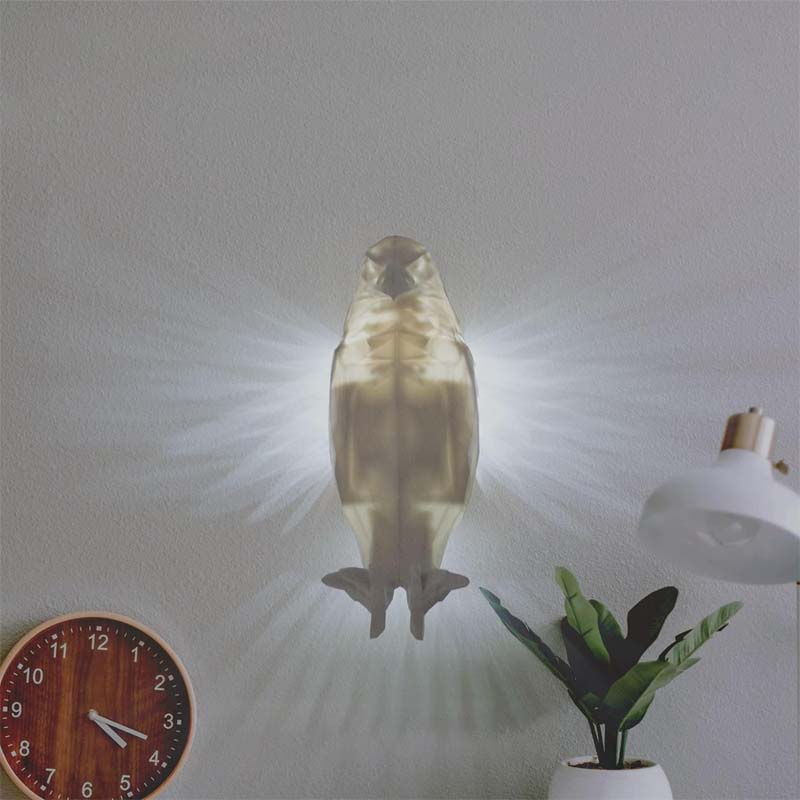 Owl or Eagle Night Light Wall Decor