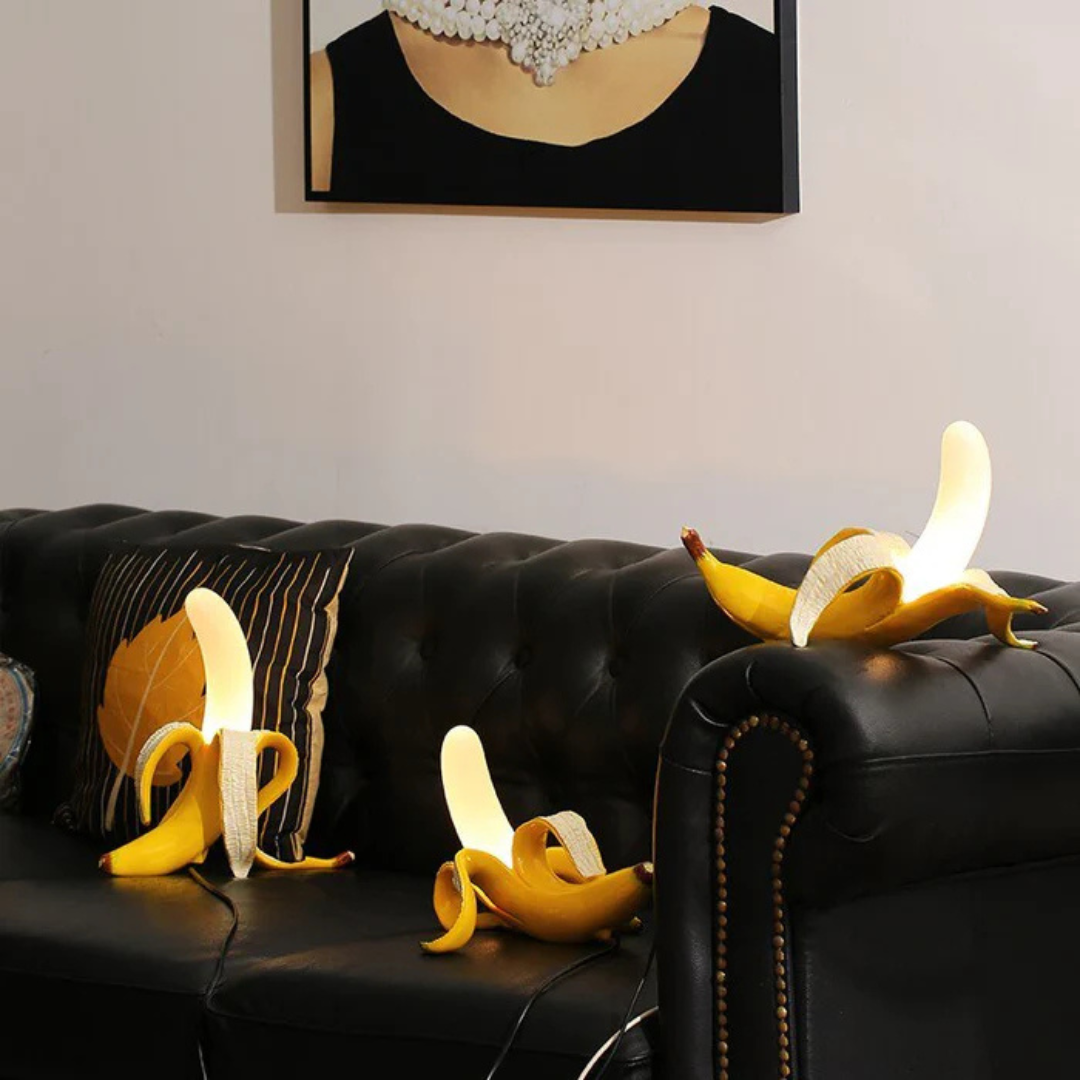 Gold Banana Design LED Table Lamp
