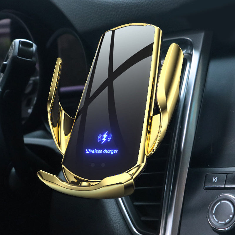 Wireless Car Charger Mount with Automatic Clamp and One-Handed Operation