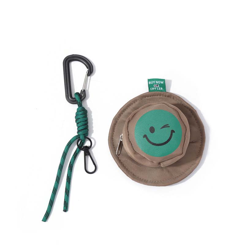 Mini Smiley Headphone Case with Keychain