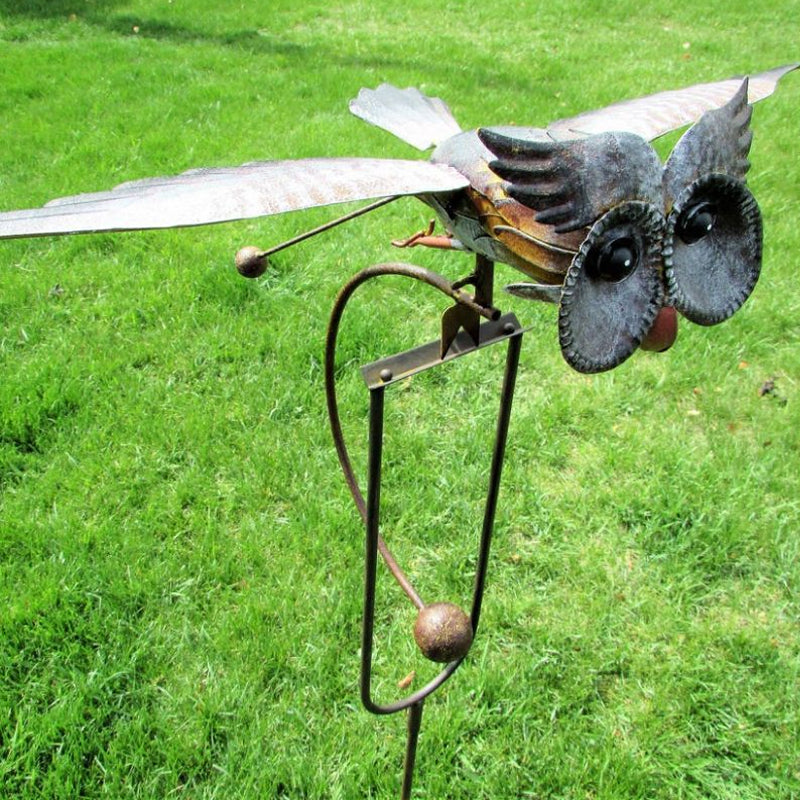 Metal Eagle Windmill Garden Art Decor