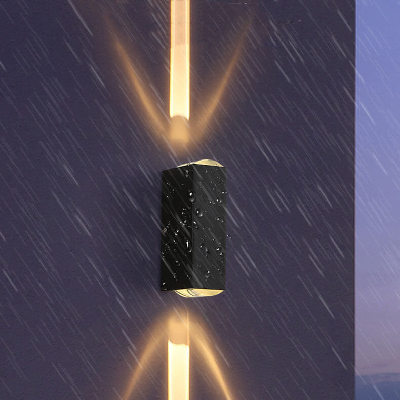 Modern Waterproof LED Outdoor Wall Sconce with Adjustable Base