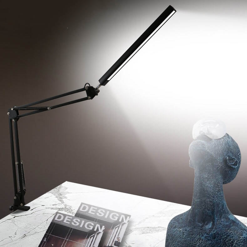 LED Adjustable Clip Desk Lamp with Long Arm and USB Power