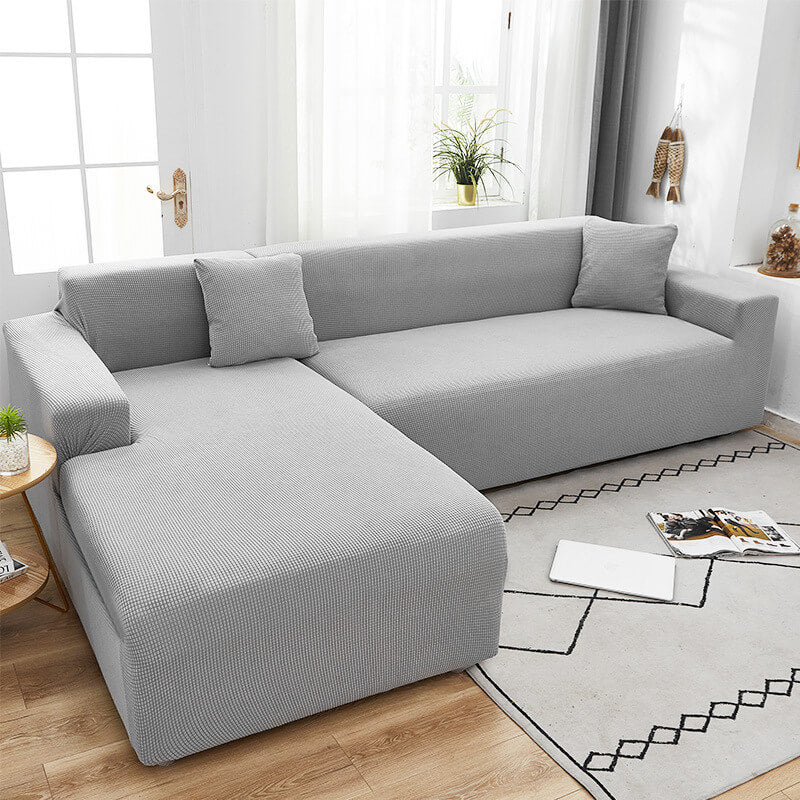 Elastic Sofa Cover for Standard and L-Shaped Sofas, Non-Slip Protection Cover