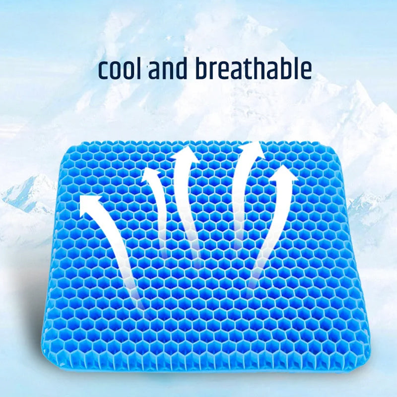 Honeycomb Gel Seat Cushion with Cooling Cover