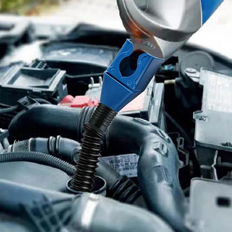 Flexible Moldable Oil Drain Funnel Tool