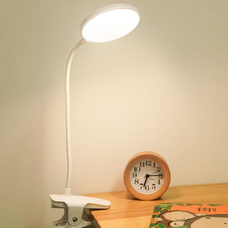 Rechargeable LED Clip Desk Lamp with Eye Protection