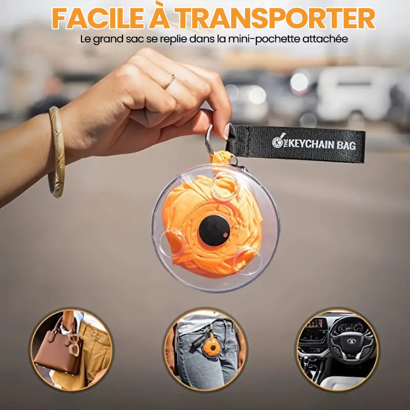 Foldable Portable Nylon Disc Bag with 5L Capacity