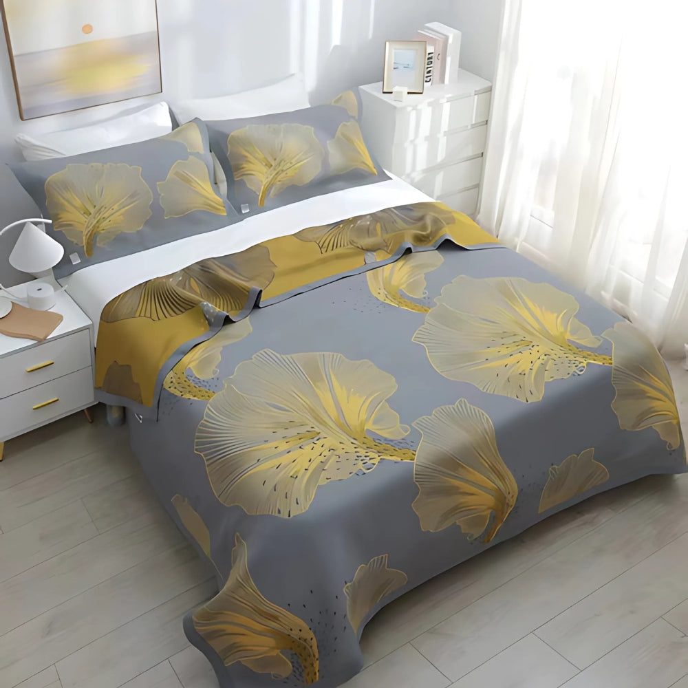 Reversible Organic Cotton Zantedeschia Flower Blanket
