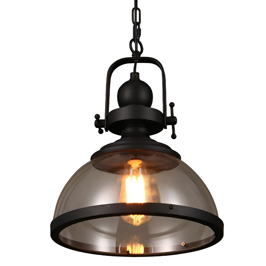 Antique Glass Industrial Chandelier Pendant Light