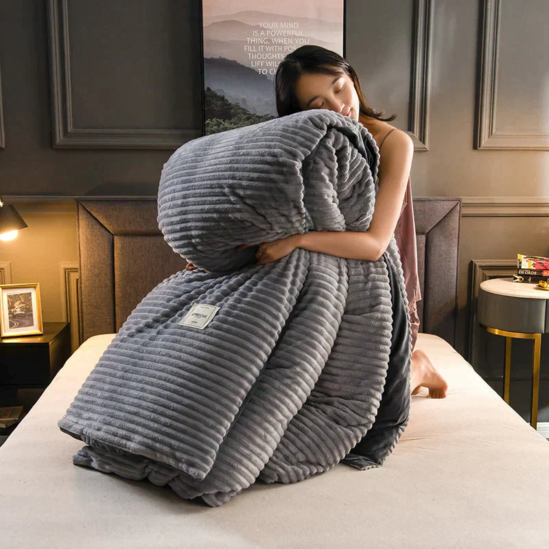 Luxurious Velvet Fleece Duvet Cover for Cozy Sleep