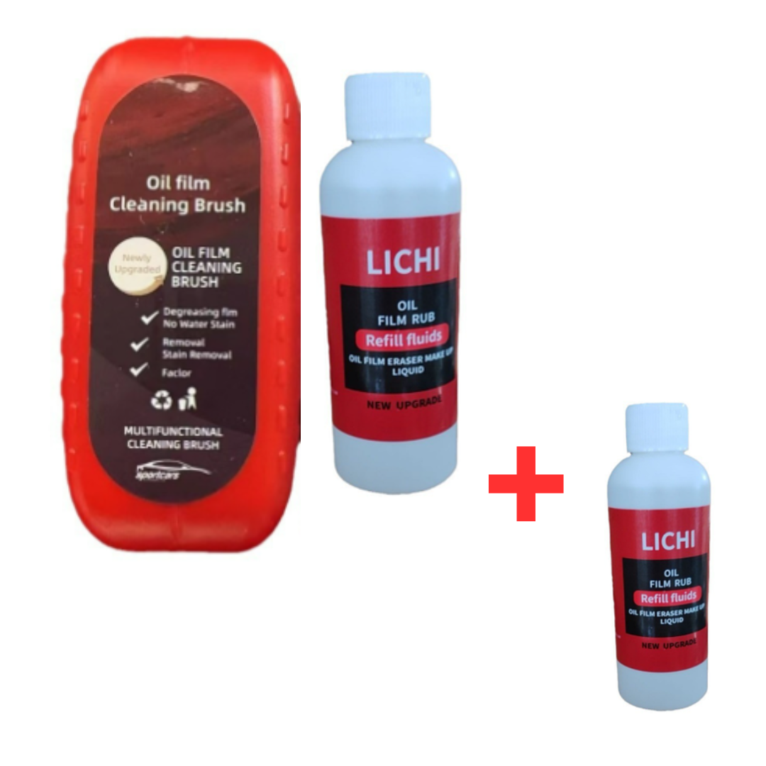Car Glass Coating Kit with Applicator Brush and Refill Fluid