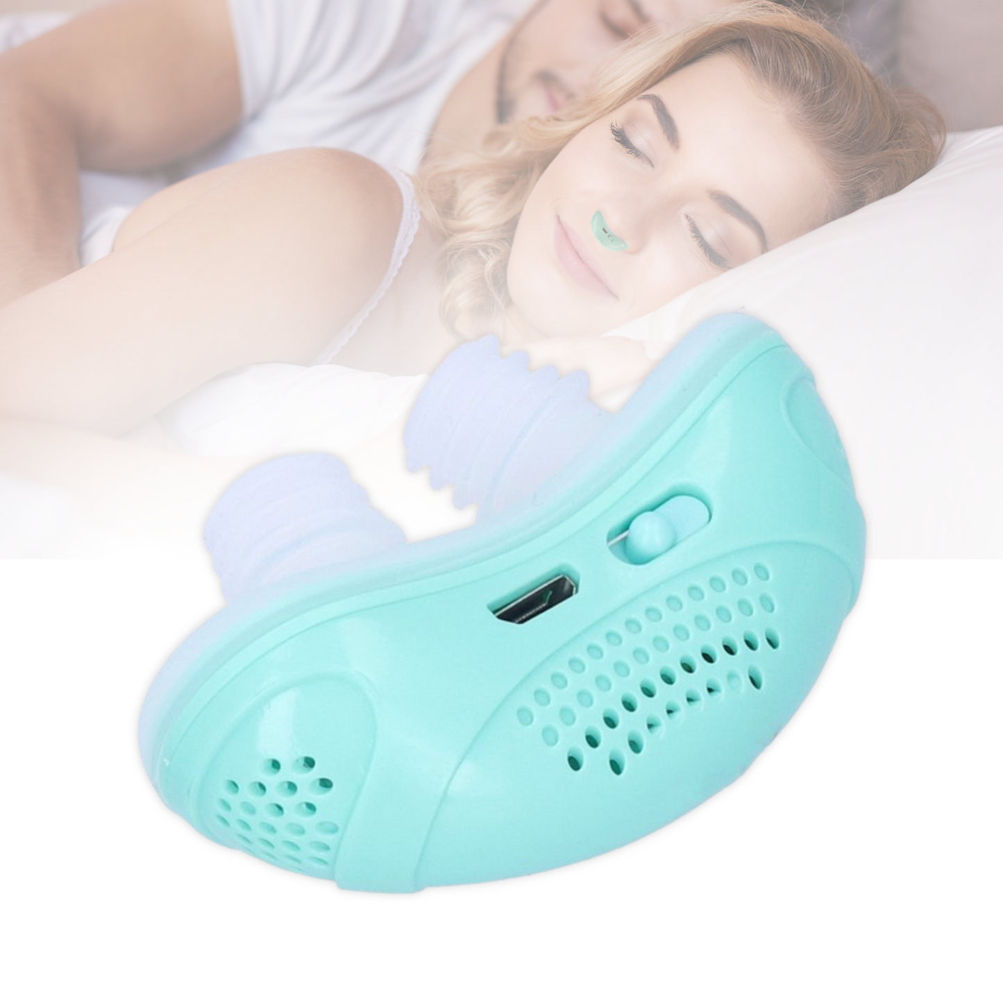 Portable Micro CPAP Anti-Snoring Device for Travel