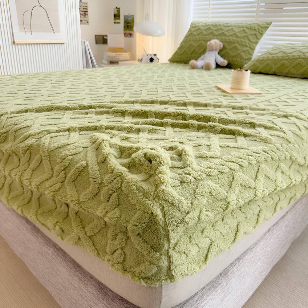 Premium Velvet Sherpa Quilted Sheet Set