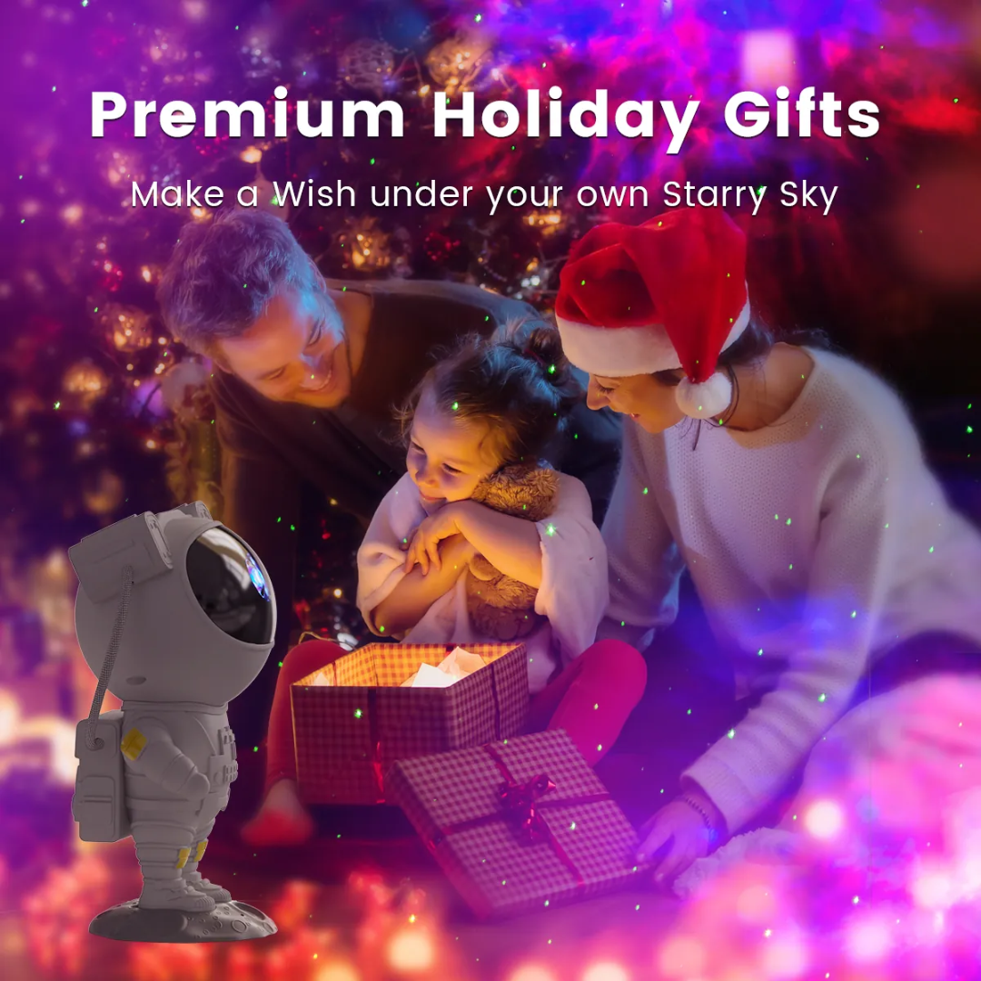 Astronaut Space Night Light with 8 Color Options and Adjustable Brightness