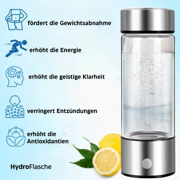 Hydrogen Water Bottle with Electrolysis Technology