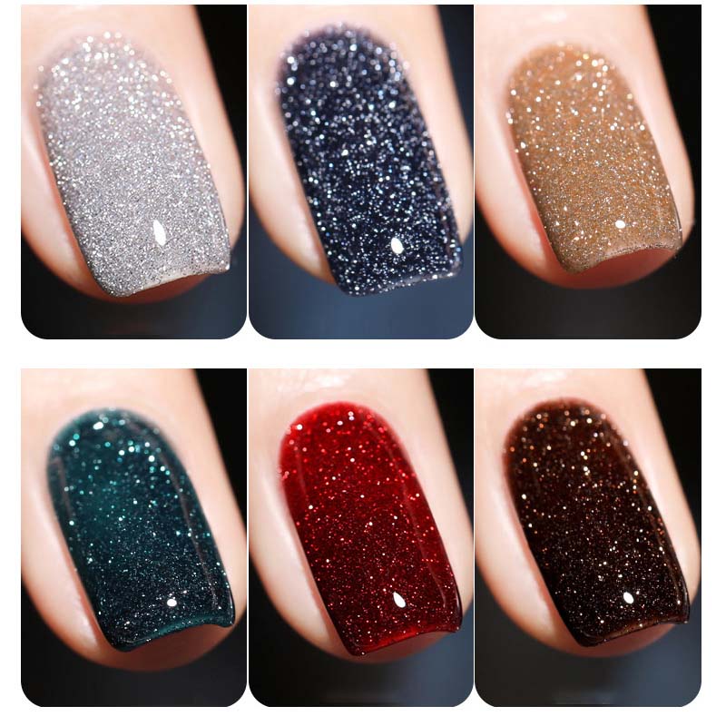 Glitter Diamond Gel Nail Polish 8ml - Long-Lasting Shine