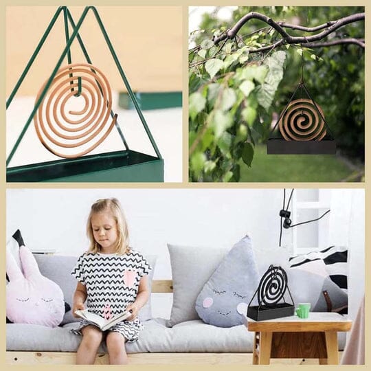 Iron Mosquito Coil Holder for Indoor and Outdoor Use