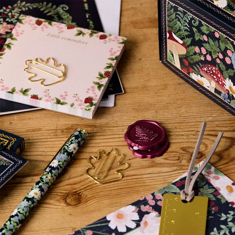Premium Stationery Advent Calendar with Winter Forest Design and 24 Gifts
