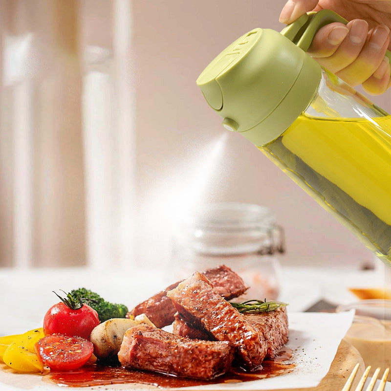 2-in-1 Glass Oil Dispenser and Sprayer