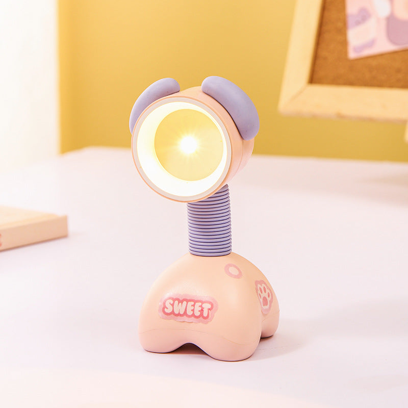Adorable LED Desk Lamp with Adjustable Angle - Dog or Deer Design
