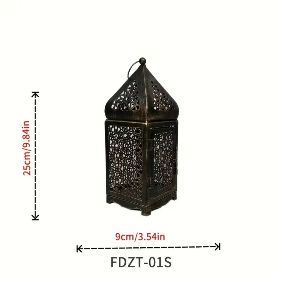 Middle Eastern-Inspired Iron Candle Holder