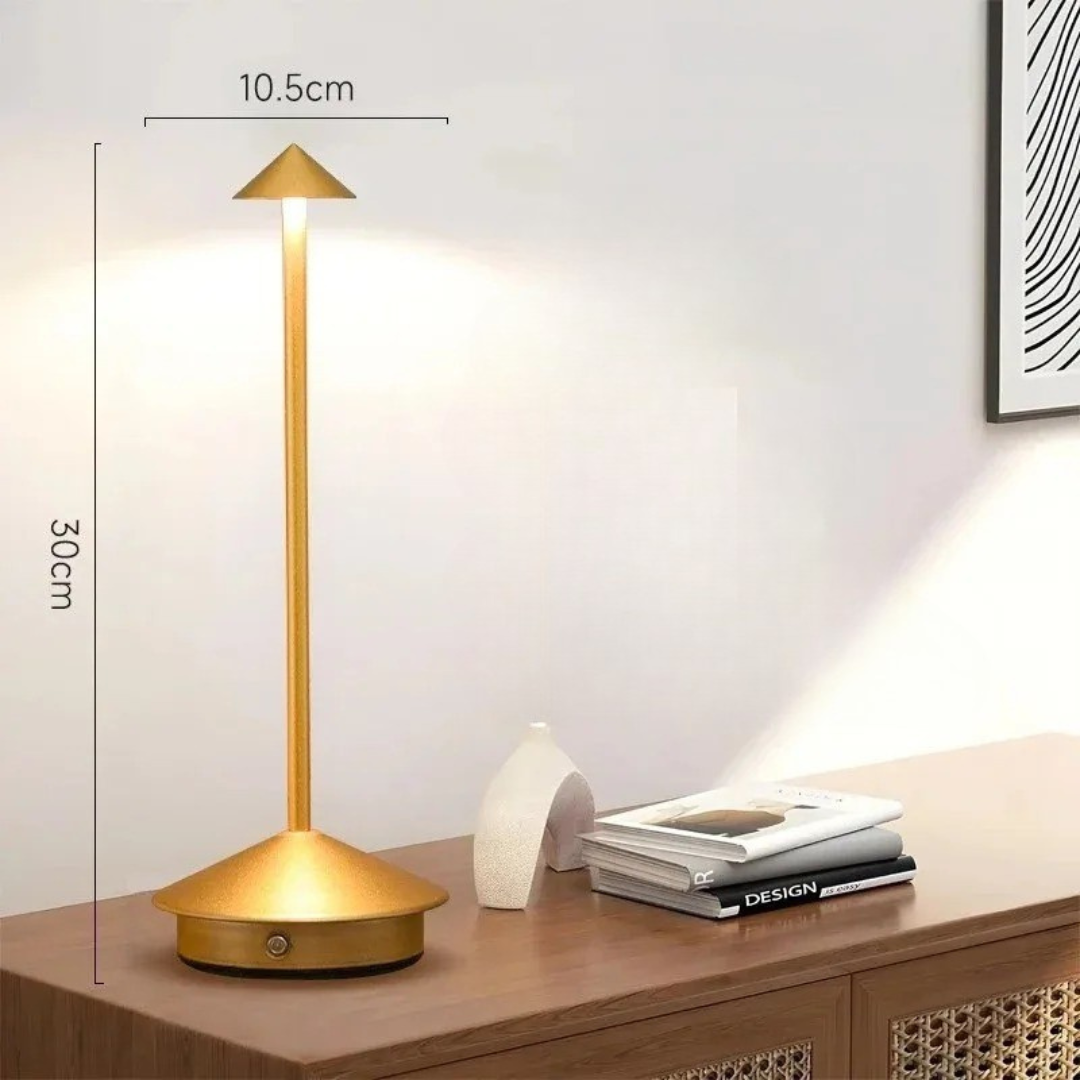 Wireless Dimmable LED Table Lamp - Waterproof Rechargeable Design