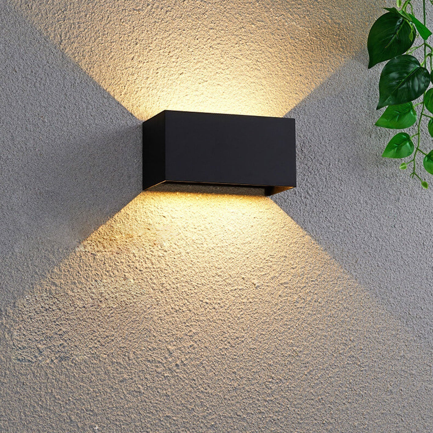 Modern Waterproof Rectangular LED Wall Light for Outdoor Use