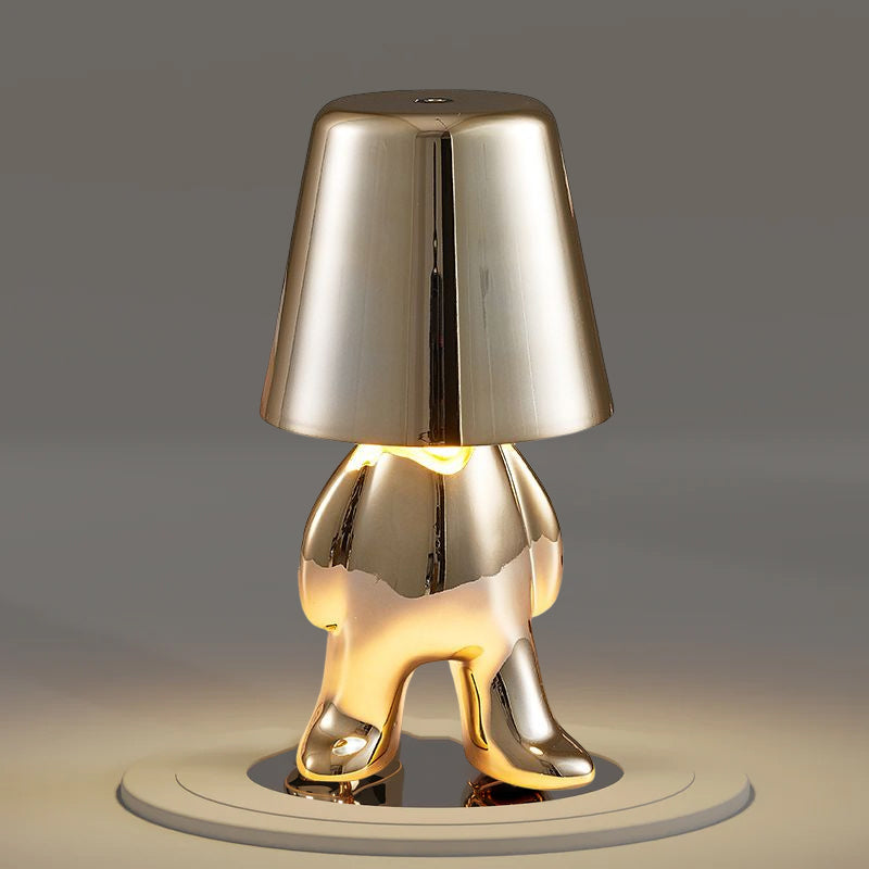 Creative Gold Thinking Man Touch Control Table Lamp