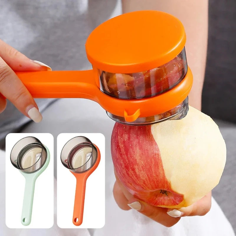 Ergonomic Vegetable Peeler with Built-In Scrap Storage