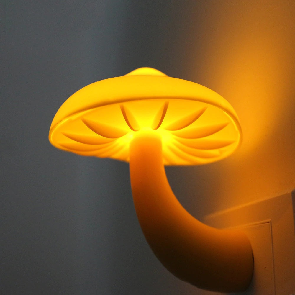 Mushroom LED Wall Socket Night Light