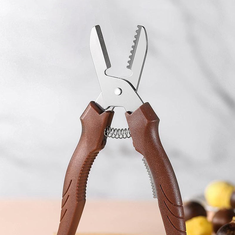 Stainless Steel Chestnut Peeling Tool with Ergonomic Handle