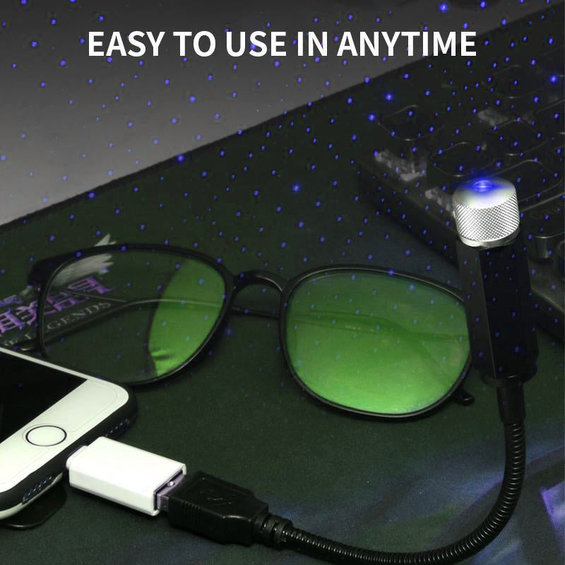 USB Starlight Projector Night Light for Car and Home