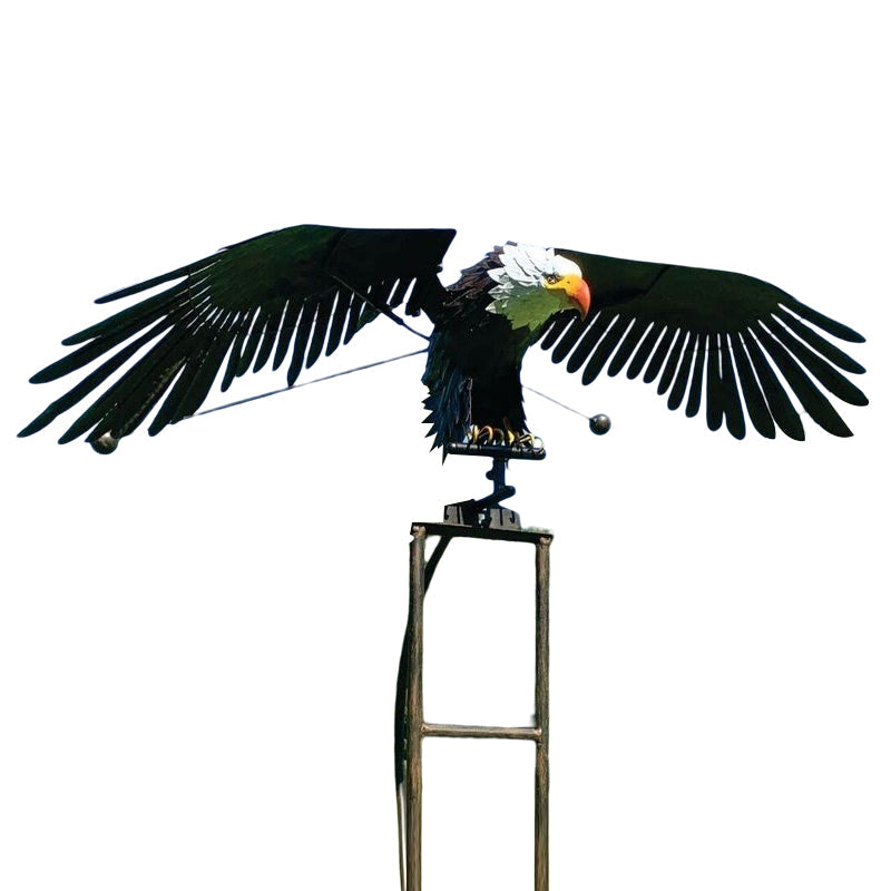 Metal Eagle Windmill Garden Art Decor