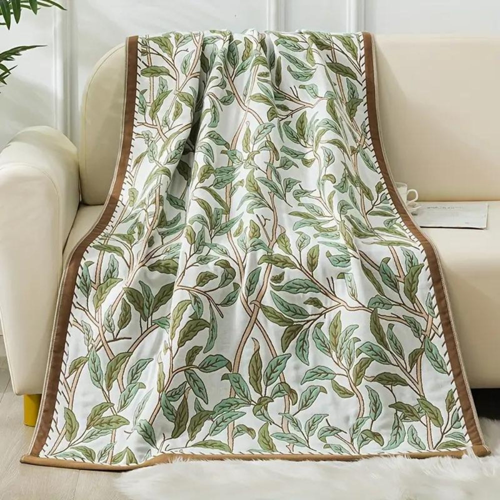 Floral Pattern 100% Cotton Bath Towel