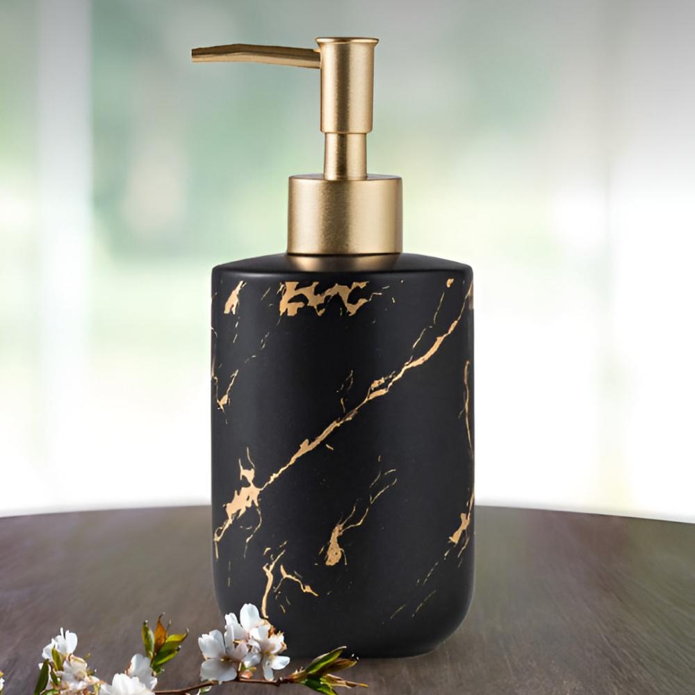 Ceramic Golden Marble Soap Dispenser