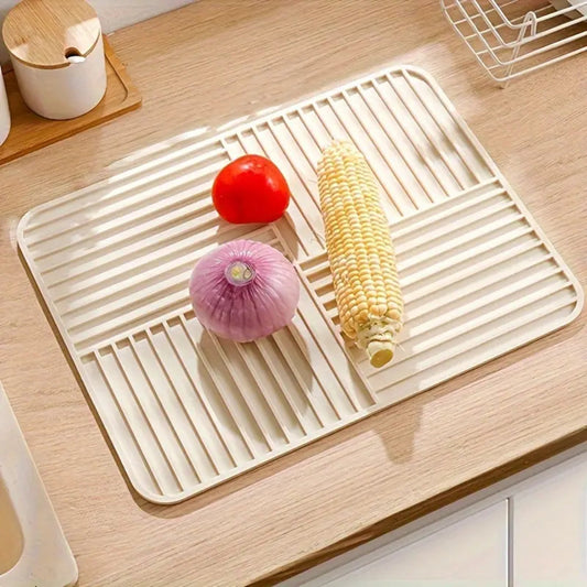 Foldable Silicone Drying Mat with Anti-Slip Design