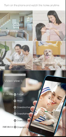 1080P WiFi Mini Security Camera with Night Vision and Motion Detection